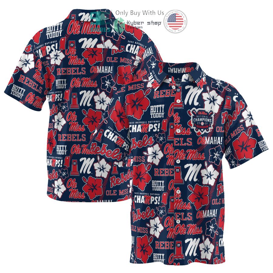 HOT Ole Miss Rebels ProSphere 2022 NCAA Men's Baseball College World Series Champions Aloha Navy Red Hawaii Shirt 7 ole miss rebels prosphere 2022 ncaa mens baseball college world series champions aloha navy red hawaiian shirt 1 29770