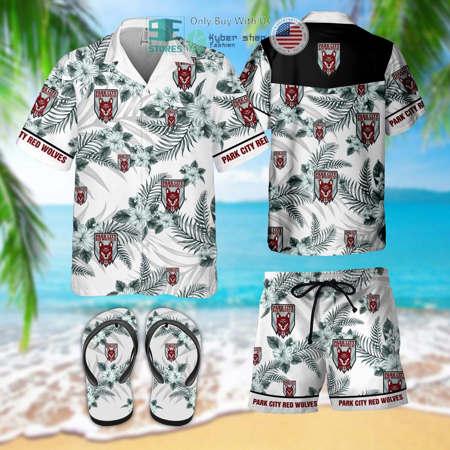 HOT Park City Red Wolves Hawaiian Shirt, Shorts 2 park city red wolves hawaiian shirt flip flops 1 5951