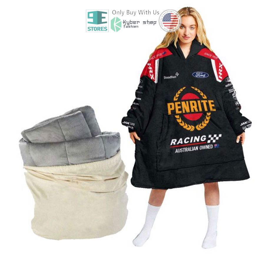 NEW Racing Australian Owned Penrite Custom Name Fleece Hooded Blanket 4 personalise racing australian owned penrite sherpa hooded blanket 4 24457
