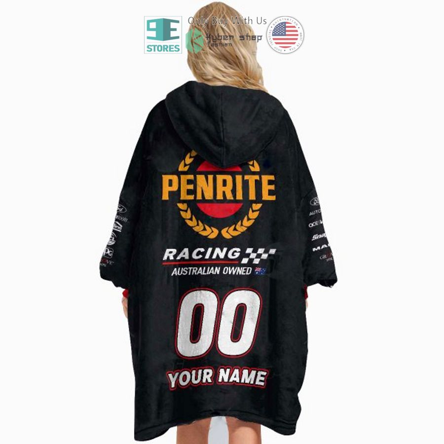 NEW Racing Australian Owned Penrite Custom Name Fleece Hooded Blanket 5 personalise racing australian owned penrite sherpa hooded blanket 5 28434
