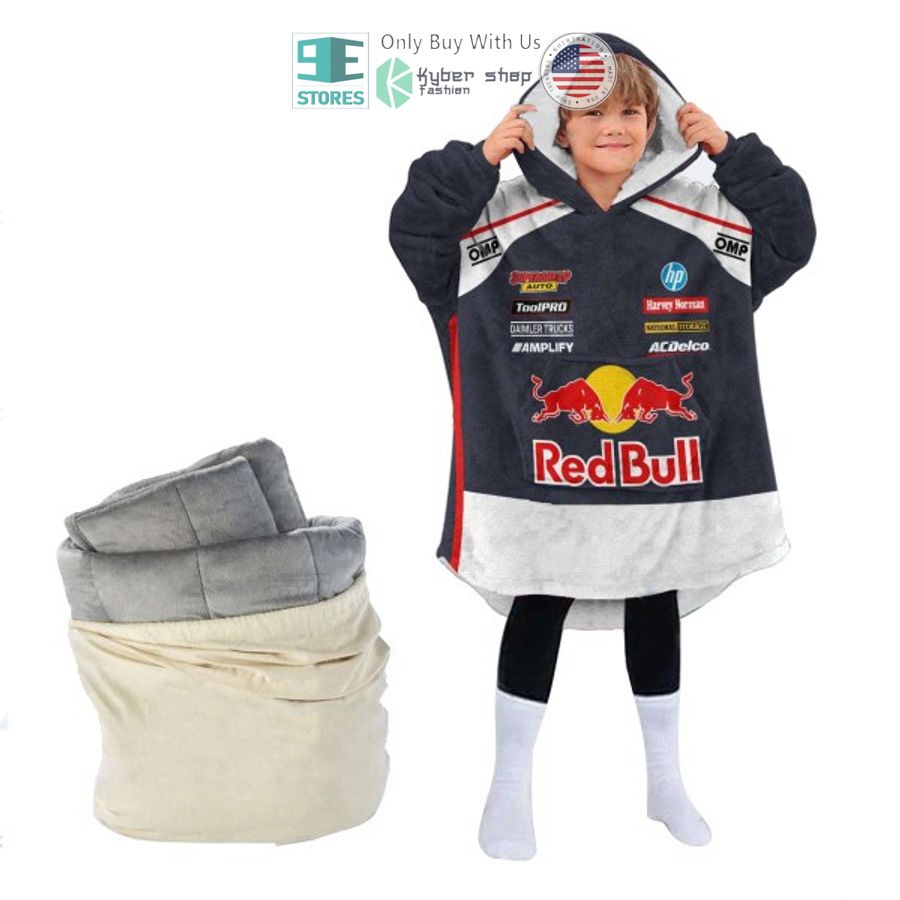 NEW V8 Supercars Triple Eight Race Engineering Red Bull Ampol Racing Custom Name Fleece Hooded Blanket 4 personalise v8 supercars triple eight race engineering red bull ampol racing sherpa hooded blanket 4 49623