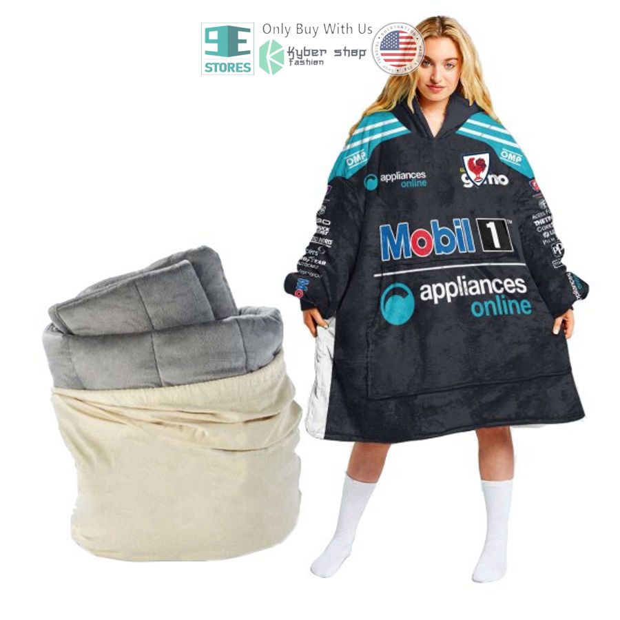 personalise v8 supercars walkinshaw andretti united sherpa hooded blanket 1 21063