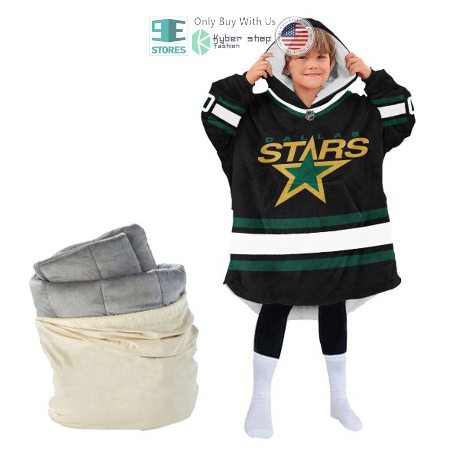 NEW Dallas Stars striped Custom Name Fleece Hooded Blanket 4 personalized dallas stars striped sherpa hooded blanket 4 88371