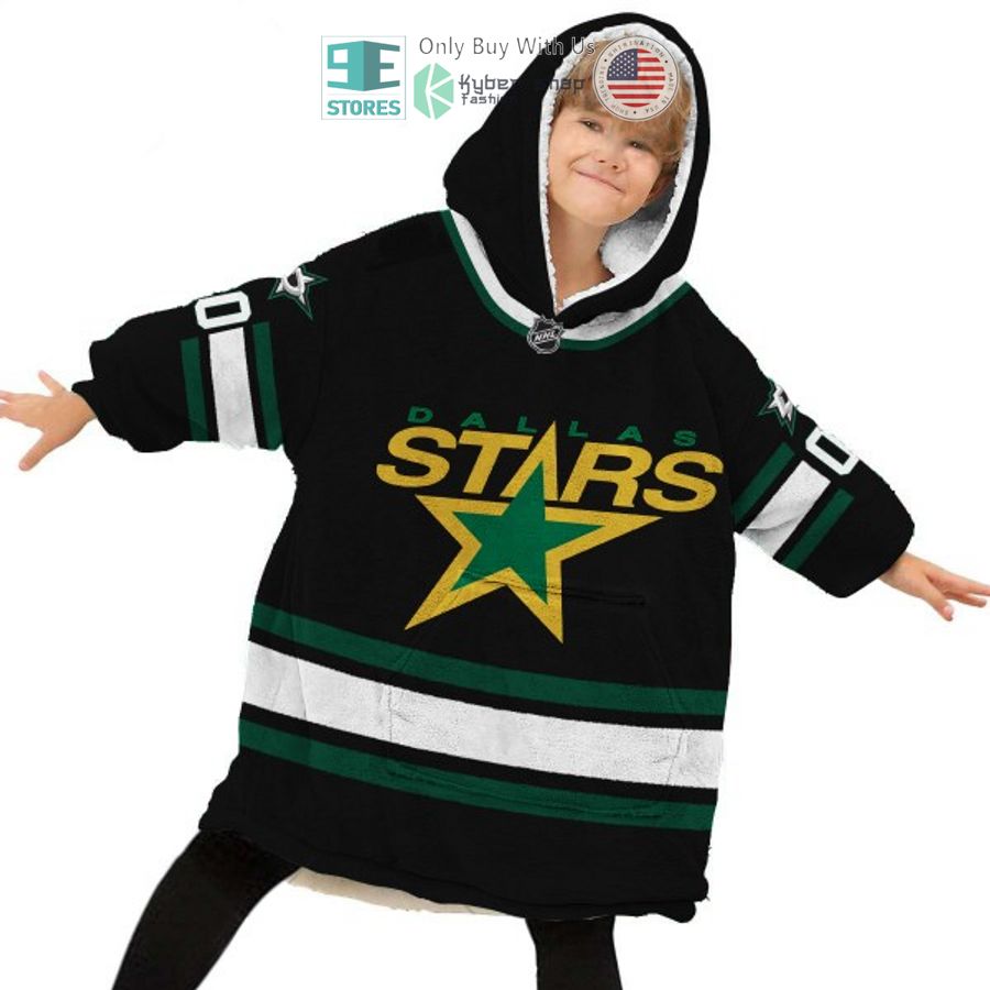 NEW Dallas Stars striped Custom Name Fleece Hooded Blanket 6 personalized dallas stars striped sherpa hooded blanket 6 11403
