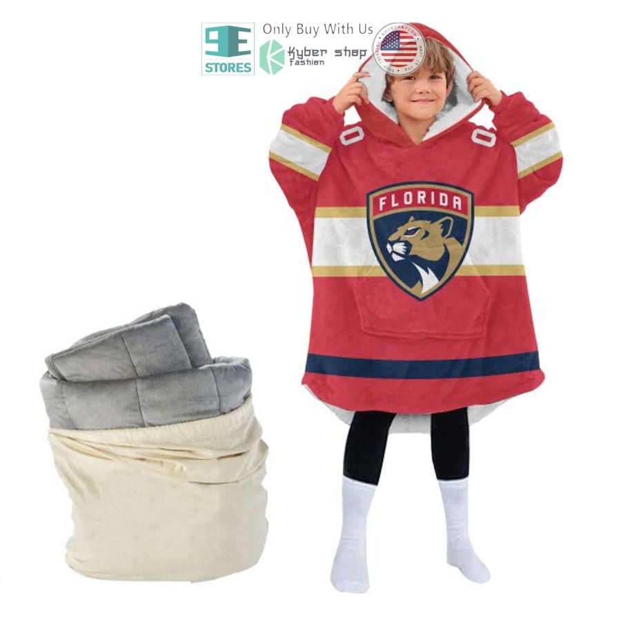 NEW Florida Panthers Custom Name Fleece Hooded Blanket 4 personalized florida panthers sherpa hooded blanket 4 50378
