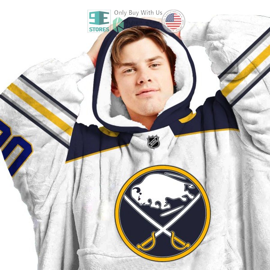 NEW Buffalo Sabres Custom Name Fleece Hooded Blanket 3 personalized nhl buffalo sabres sherpa hooded blanket 3 38038