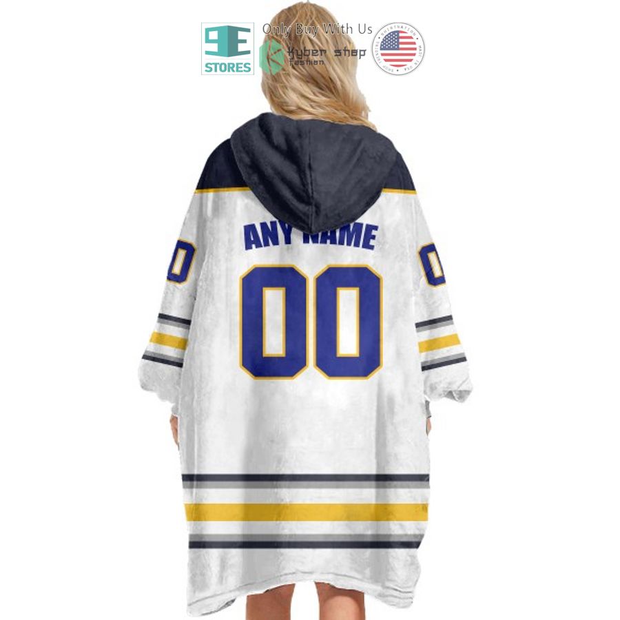 NEW Buffalo Sabres Custom Name Fleece Hooded Blanket 5 personalized nhl buffalo sabres sherpa hooded blanket 5 60676