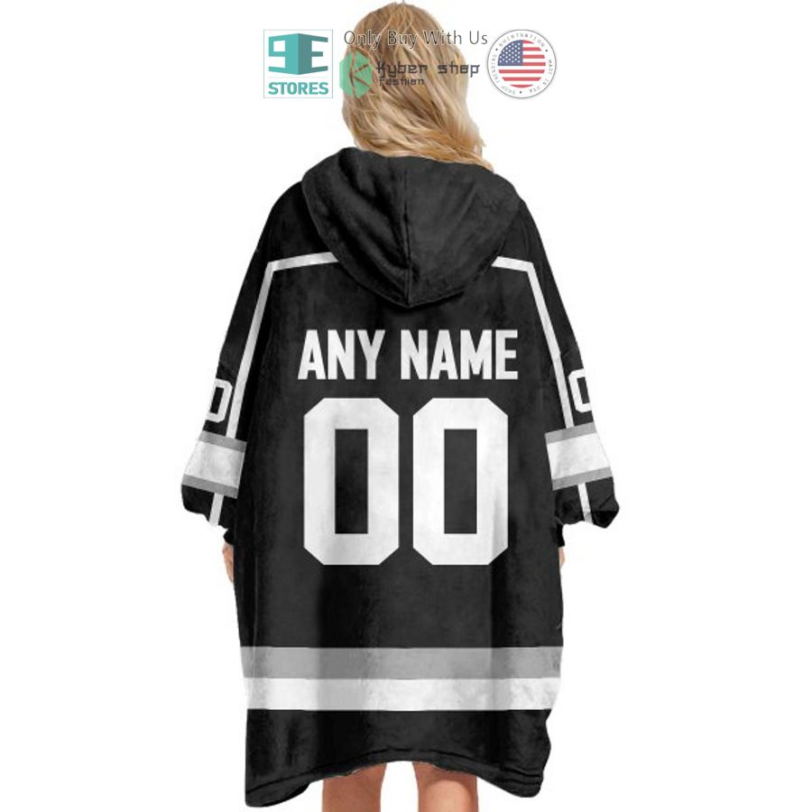 NEW Los Angeles Kings logo Custom Name Fleece Hooded Blanket 5 personalized nhl los angeles kings logo sherpa hooded blanket 5 68987