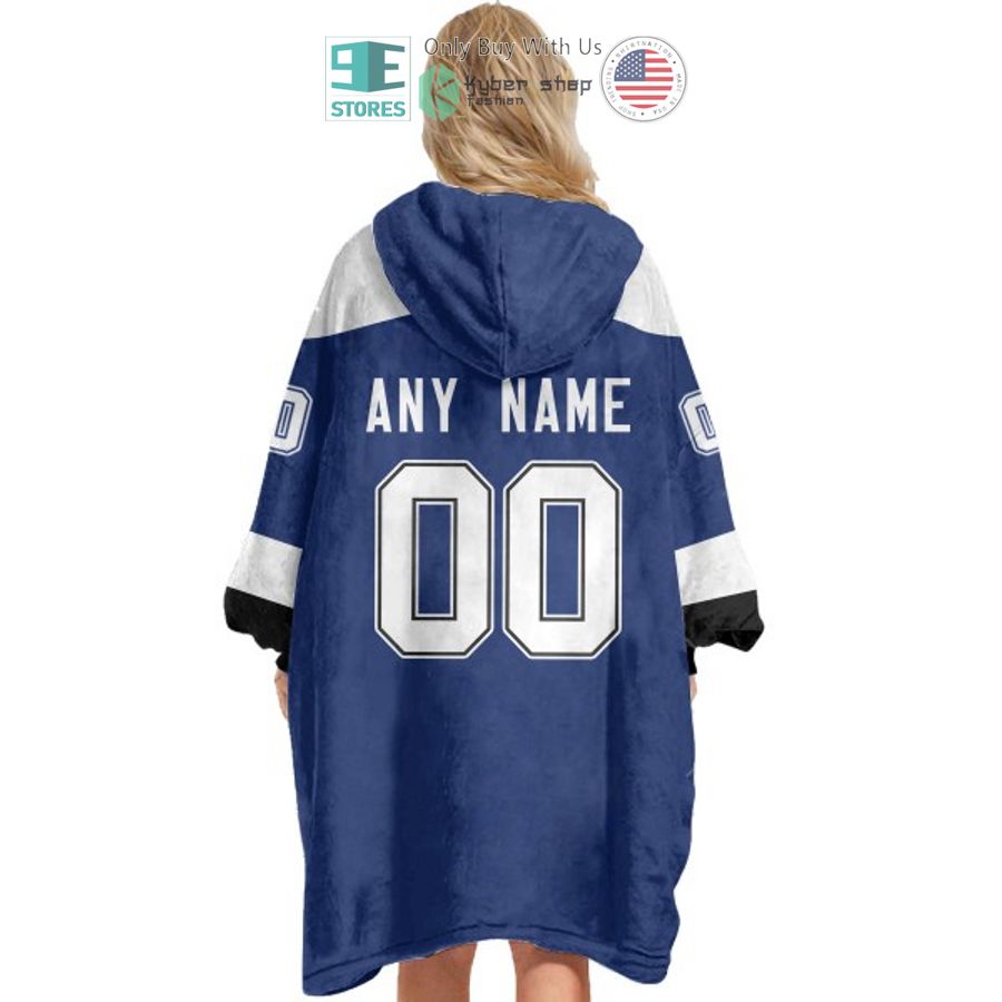 NEW Tampa Bay Lightning logo Custom Name Fleece Hooded Blanket 5 personalized nhl tampa bay lightning logo sherpa hooded blanket 5 92084