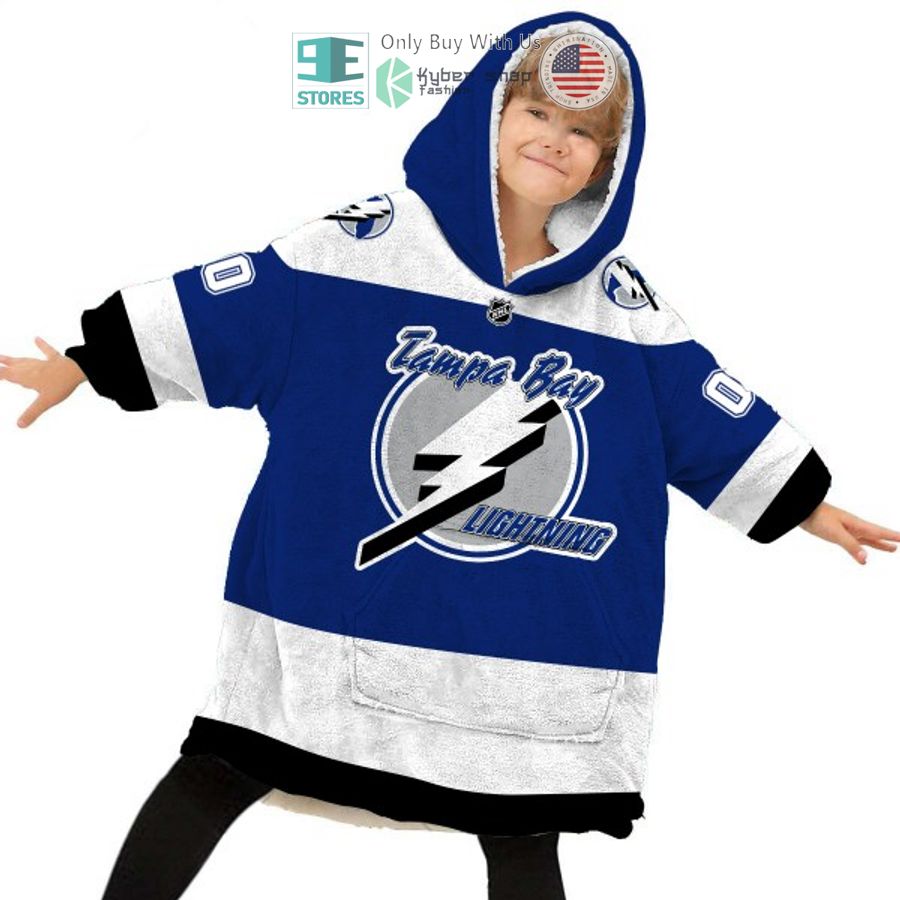 NEW Tampa Bay Lightning logo Custom Name Fleece Hooded Blanket 6 personalized nhl tampa bay lightning logo sherpa hooded blanket 6 68247