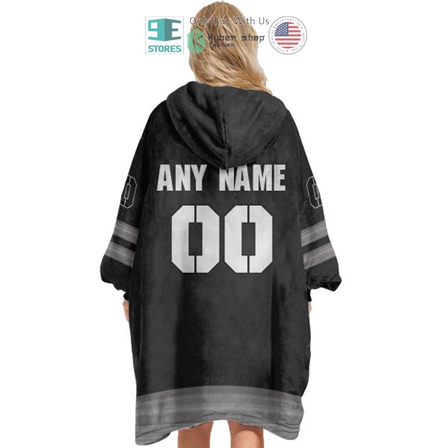 NEW Winnipeg Jets black Custom Name Fleece Hooded Blanket 5 personalized nhl winnipeg jets black sherpa hooded blanket 5 1731