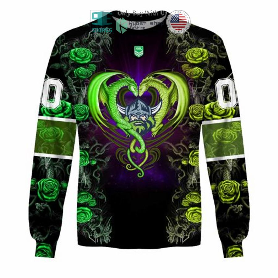 NEW Canberra Raiders Rose Dragon Custom Name 3D Hoodie, Shirt 5 personalized nrl canberra raiders rose dragon 3d hoodie 5 42509