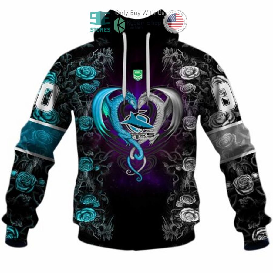 NEW Cronulla-Sutherland Sharks Rose Dragon Custom Name 3D Hoodie, Shirt 3 personalized nrl cronulla sutherland sharks rose dragon 3d hoodie 3 43839