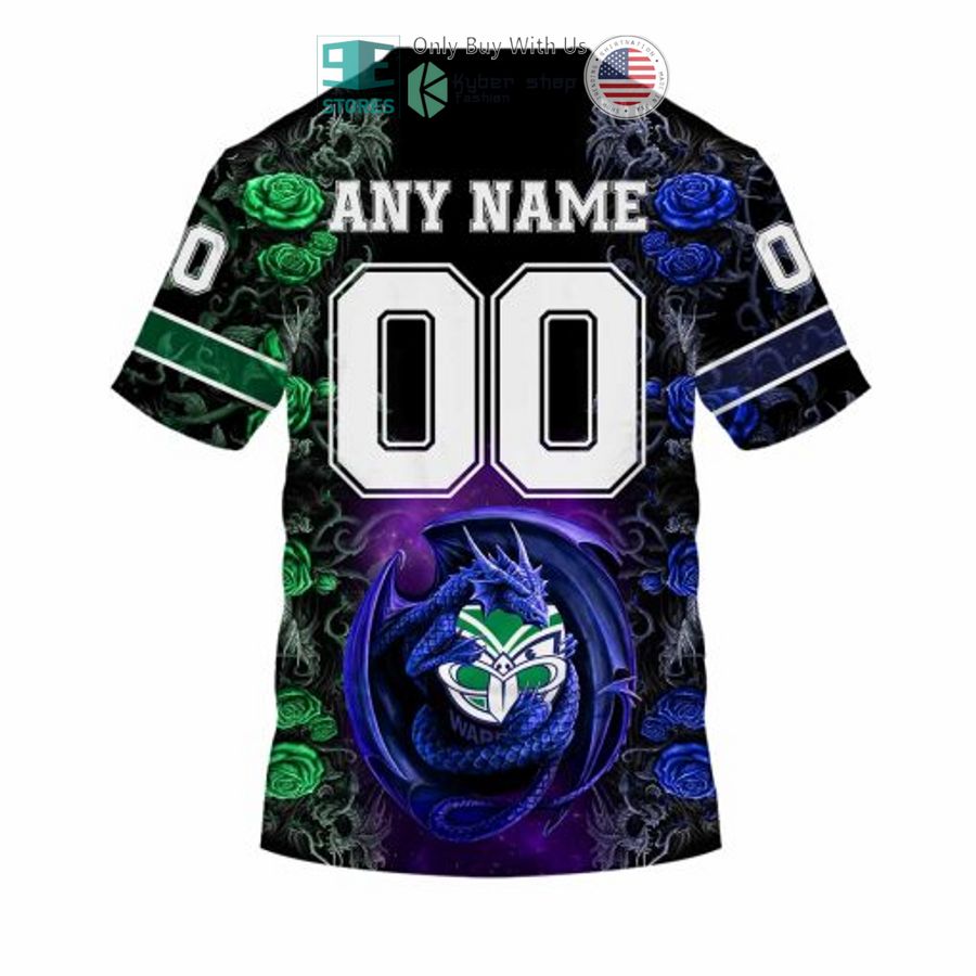 NEW New Zealand Warriors Rose Dragon Custom Name 3D Hoodie, Shirt 8 personalized nrl new zealand warriors rose dragon 3d hoodie 8 32635