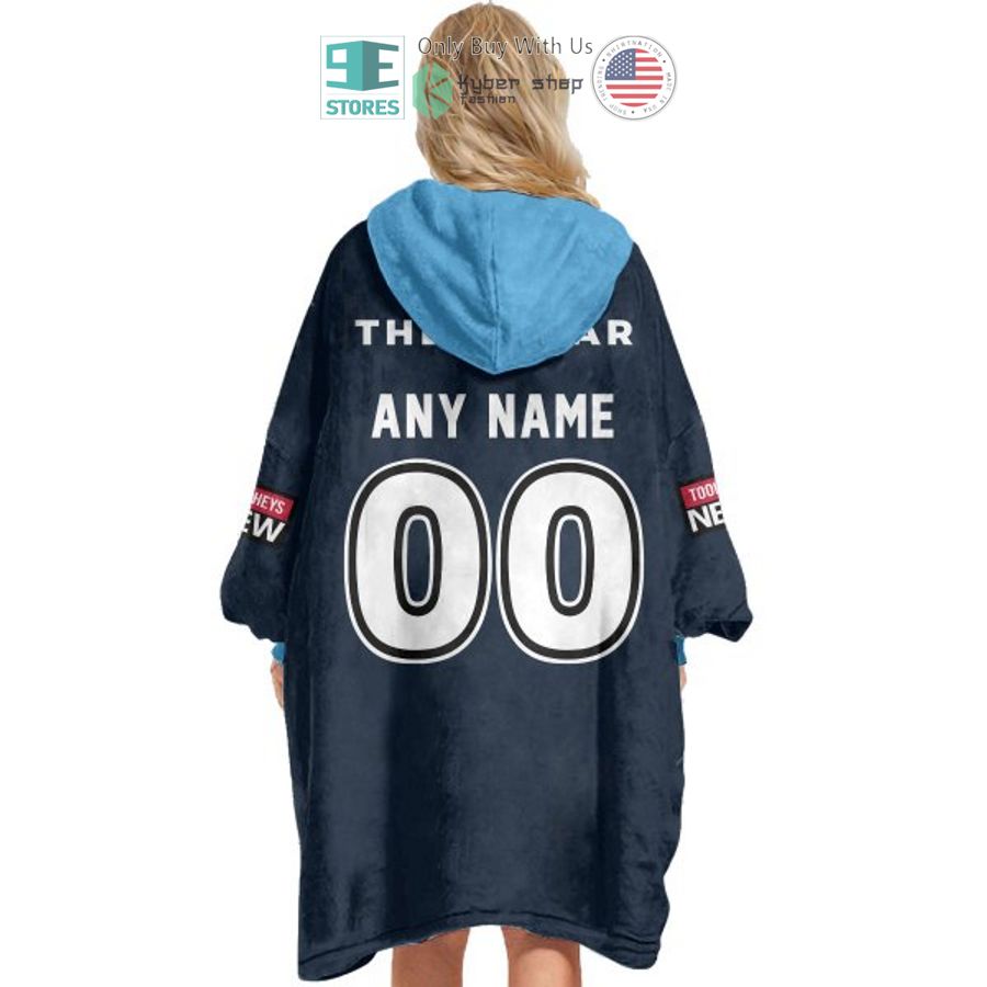 NEW State of Origin New South Wales Blues NSWRL blue Custom Name Fleece Hooded Blanket 5 personalized state of origin new south wales blues nswrl blue sherpa hooded blanket 5 56426