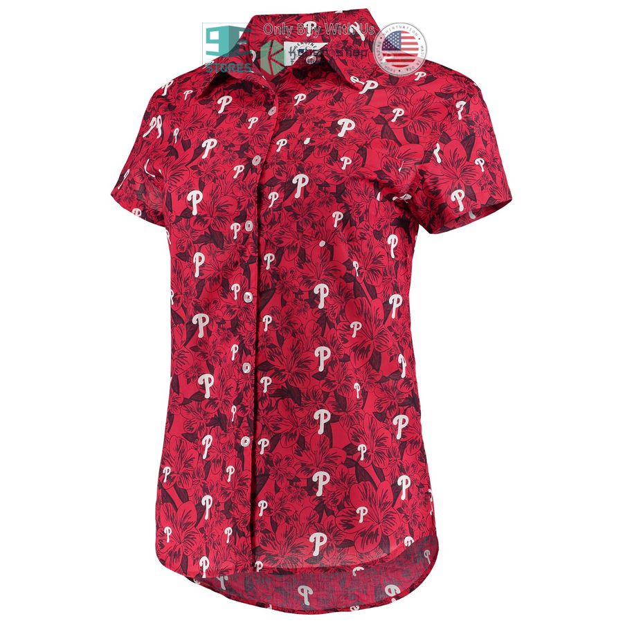 HOT Philadelphia Phillies FOCO Floral Red Hawaii Shirt 2 philadelphia phillies foco floral red hawaiian shirt 2 89037