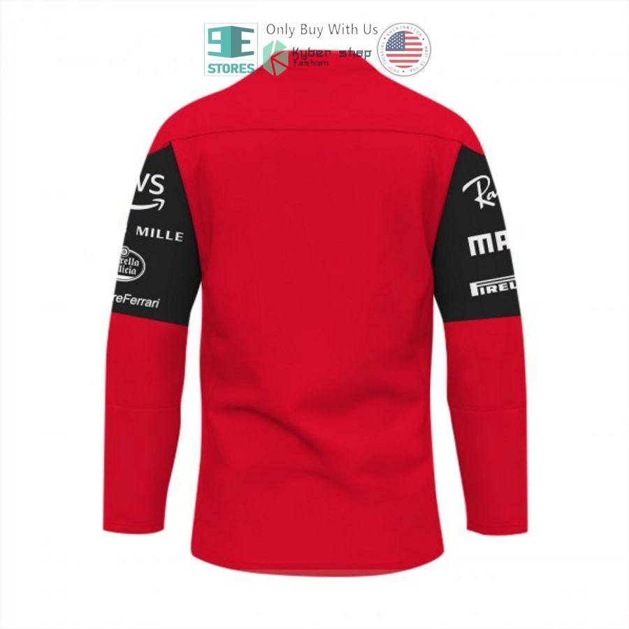 NEW Scuderia Ferrari F1 Santander Velas Ceva red Hockey Shirt 3 scuderia ferrari f1 santander velas ceva red hockey jersey 3 78532