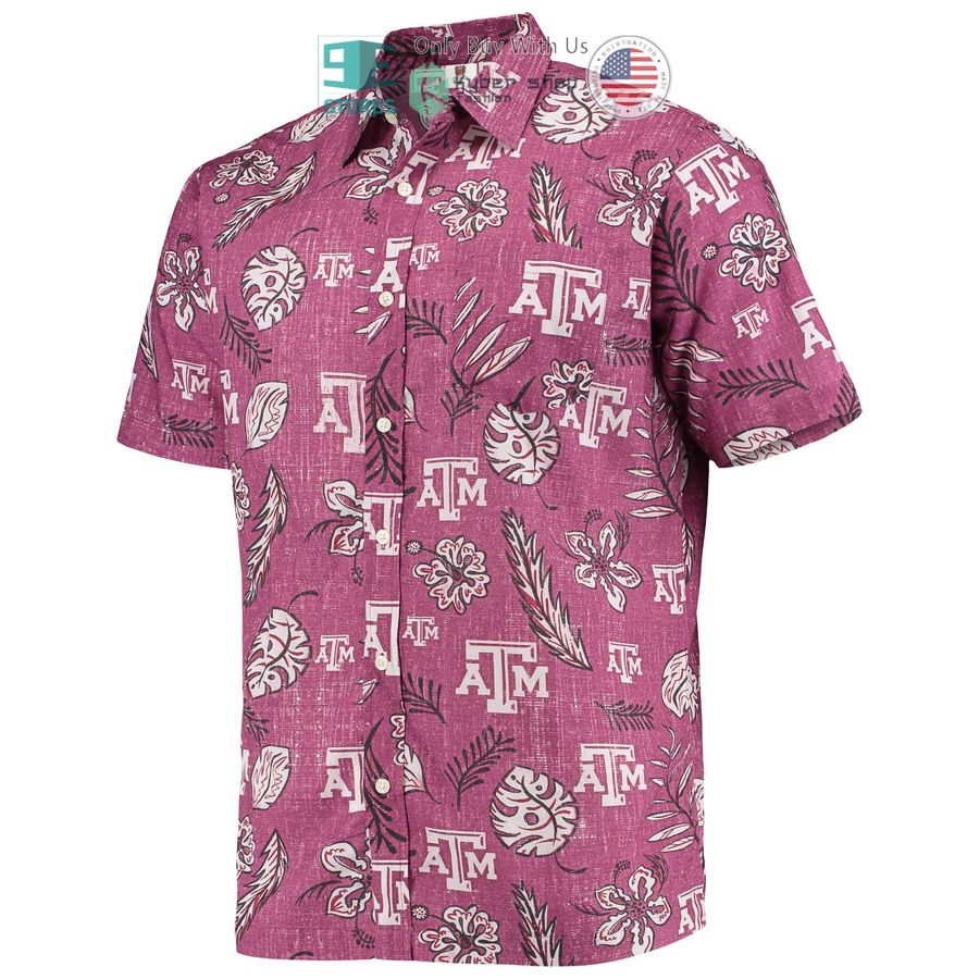 HOT Texas A&M Aggies Wes & Willy Vintage Floral Maroon Hawaii Shirt 2 texas am aggies wes willy vintage floral maroon hawaiian shirt 2 670