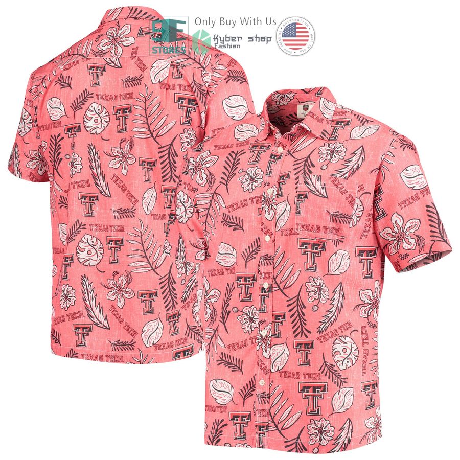 HOT Texas Tech Red Raiders Wes & Willy Vintage Floral Red Hawaii Shirt 7 texas tech red raiders wes willy vintage floral red hawaiian shirt 1 68679