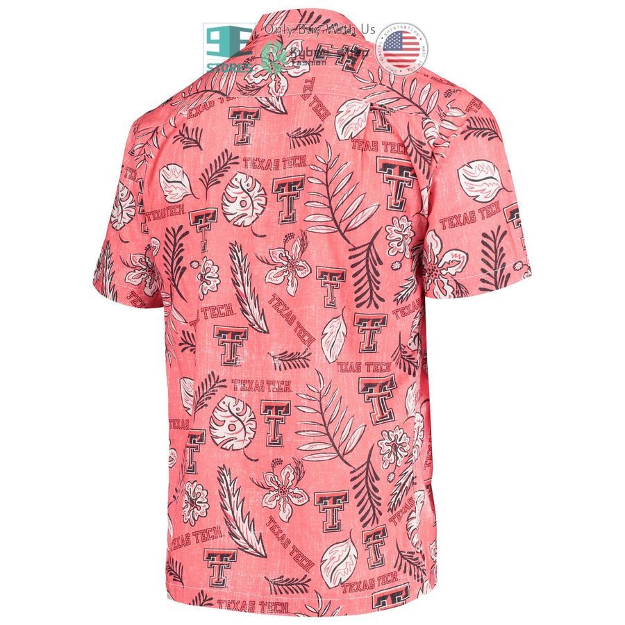 HOT Texas Tech Red Raiders Wes & Willy Vintage Floral Red Hawaii Shirt 3 texas tech red raiders wes willy vintage floral red hawaiian shirt 3 37562