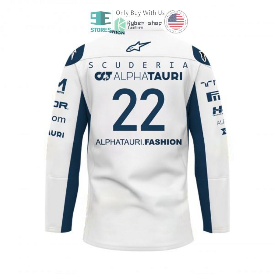 NEW Yuki Tsunoda Alphatauri F1 Team Hockey Shirt 3 yuki tsunoda alphatauri f1 team hockey jersey 3 72672