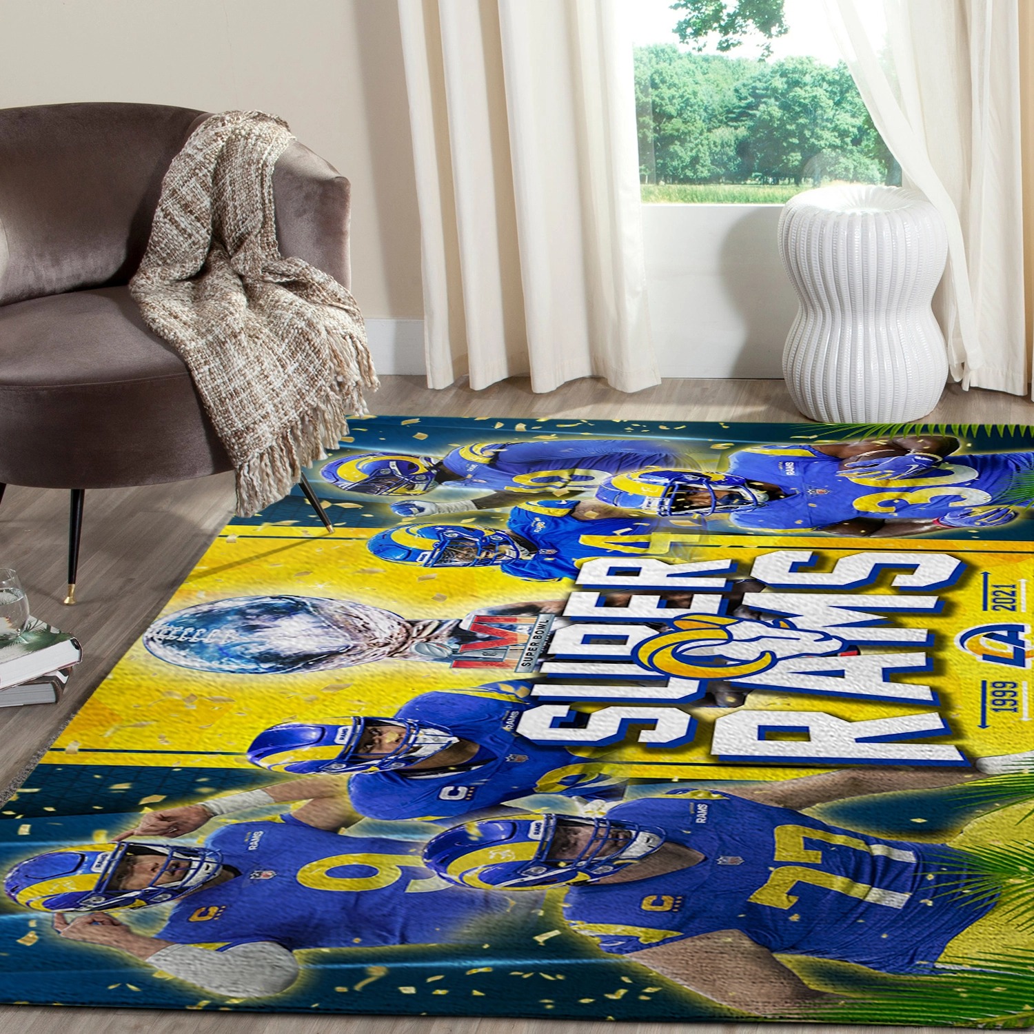 Premium Rams 2 NFL Super Bowl 3D La Rug 1
