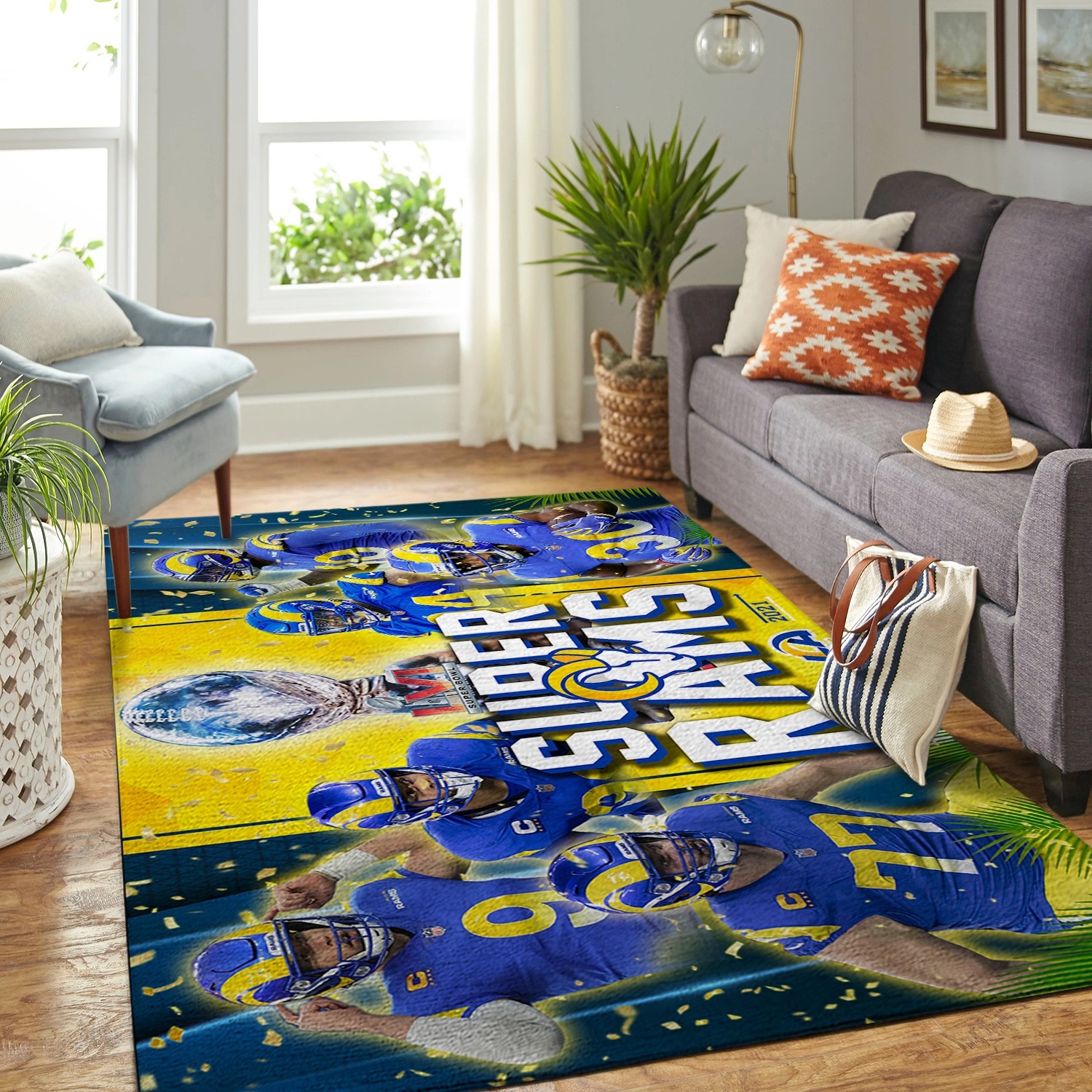 HOT Premium Rams 2 NFL Super Bowl 3D La Rug 3 Premium Rams 2 NFL Super Bowl 3D La Rug 2