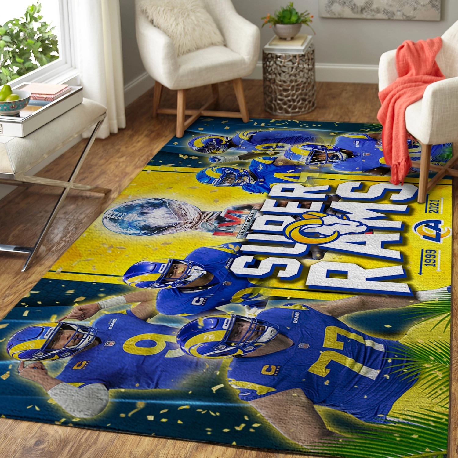 HOT Premium Rams 2 NFL Super Bowl 3D La Rug 4 Premium Rams 2 NFL Super Bowl 3D La Rug