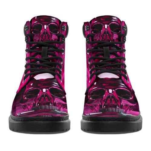 BEST Skull Bullet Pink Timberland Boots 2 Skull Bullet Pink Timberland Boots 1