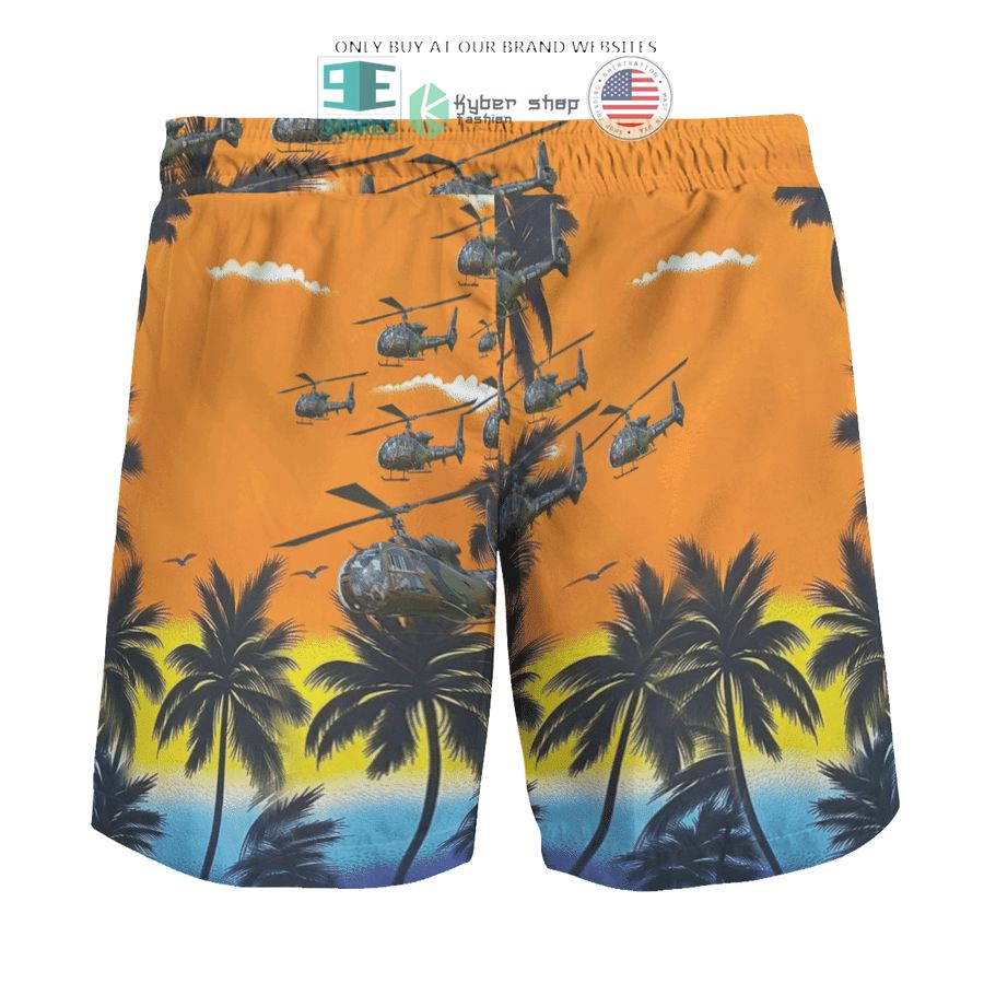 NEW Aerospatiale Gazelle French Army orange Hawaii Shirt, Shorts 10 aerospatiale gazelle french army orange hawaiian shirt shorts 10 11584