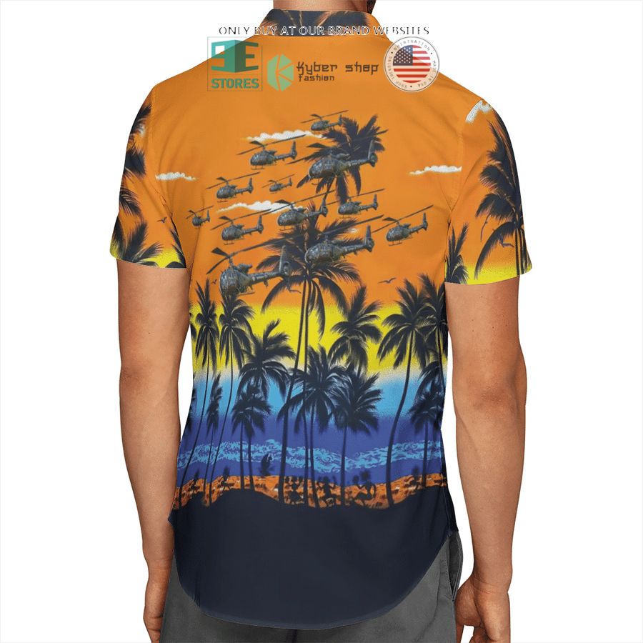 NEW Aerospatiale Gazelle French Army orange Hawaii Shirt, Shorts 6 aerospatiale gazelle french army orange hawaiian shirt shorts 6 7736