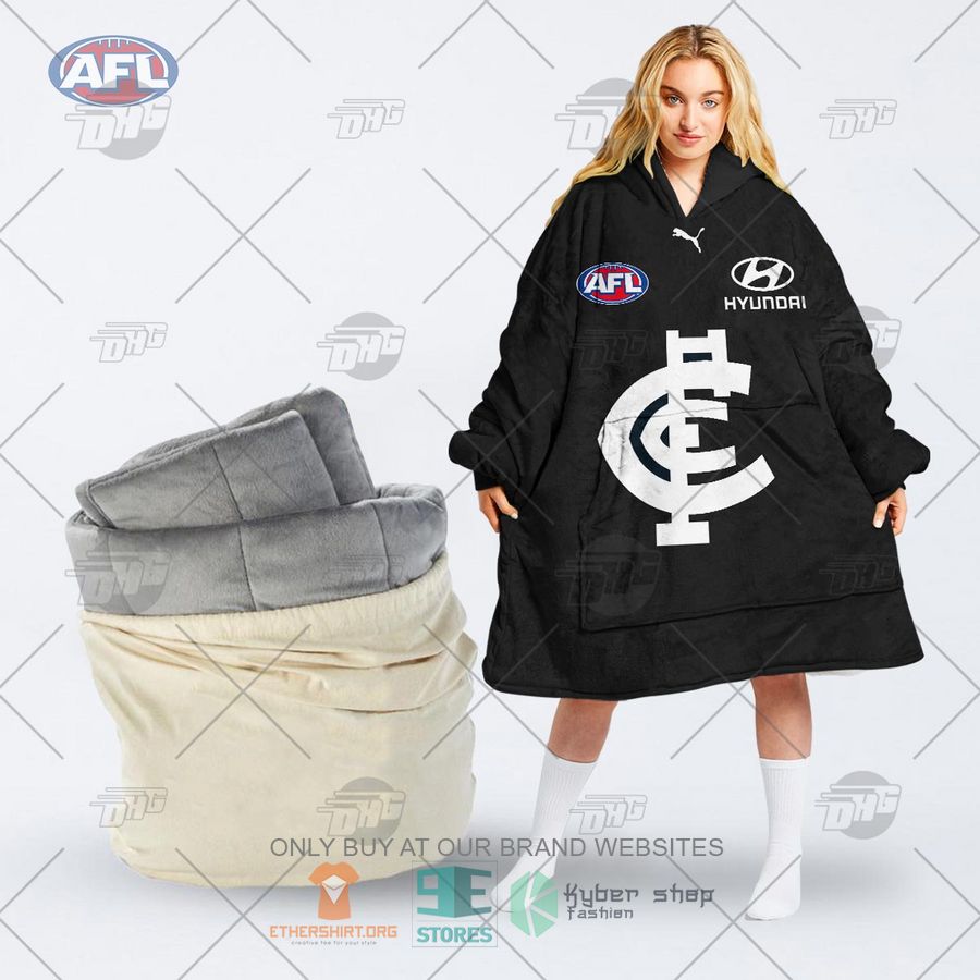 afl carlton football club personalized fleece hoodie blanket 1 22238