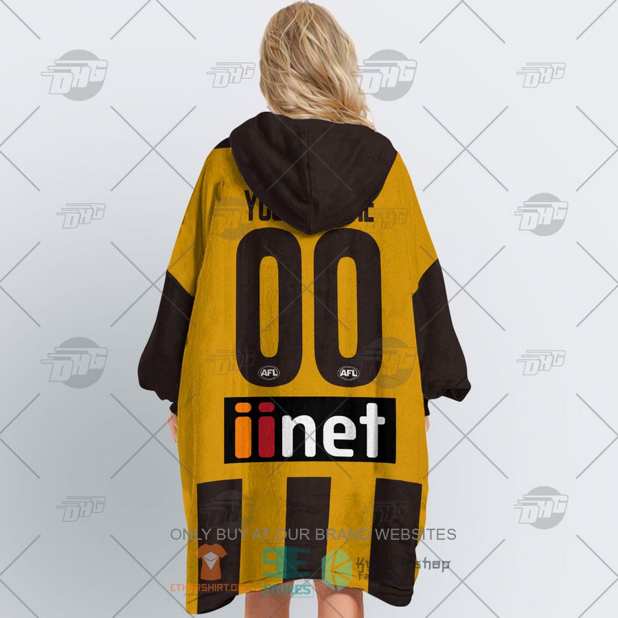 HOT AFL Hawthorn Football Club Personalized Sherpa Hoodie Blanket 4 afl hawthorn football club personalized fleece hoodie blanket 4 19664