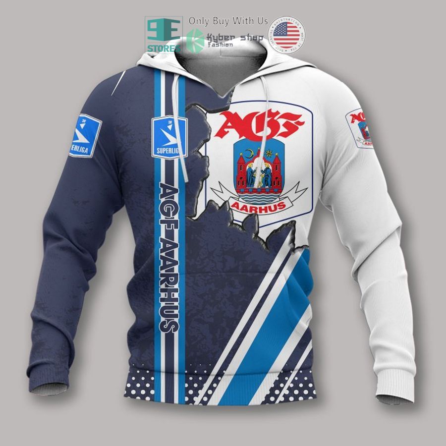 agf fodbold 3d shirt hoodie 2 51487