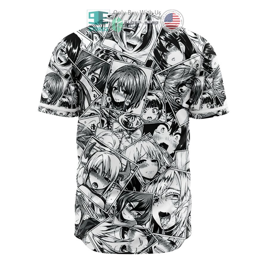 NEW Ahegao Anime Collage Baseball Shirt 3 ahegao anime collage baseball jersey 3 3175