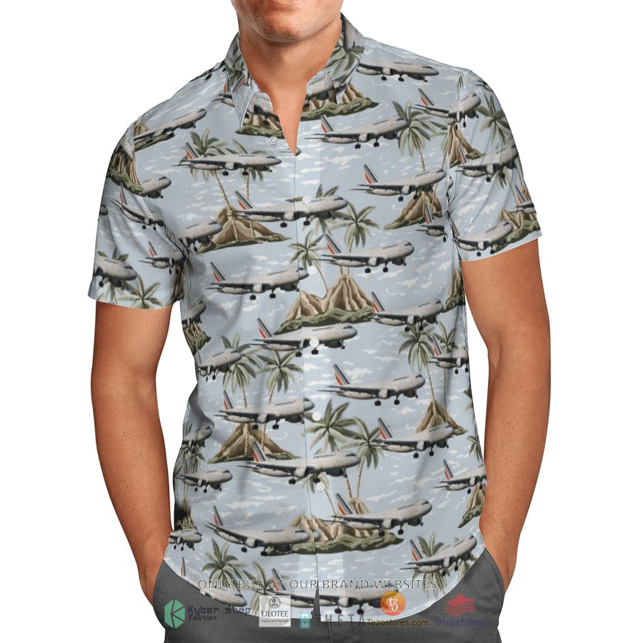 BEST Air France Airbus A320 Blue Hawaiian Shirt 4 air france airbus a320 blue short sleeve hawaiian shirt 4 23873