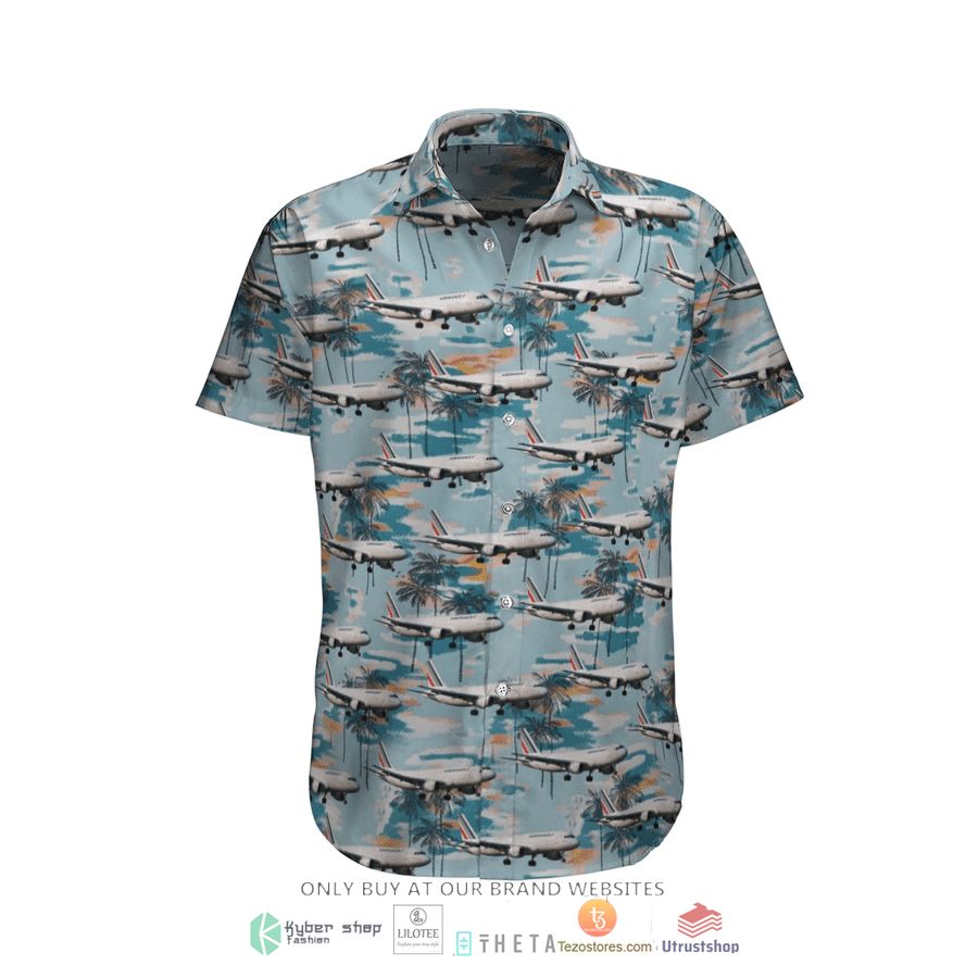 air france airbus a320 short sleeve hawaiian shirt 1 41489
