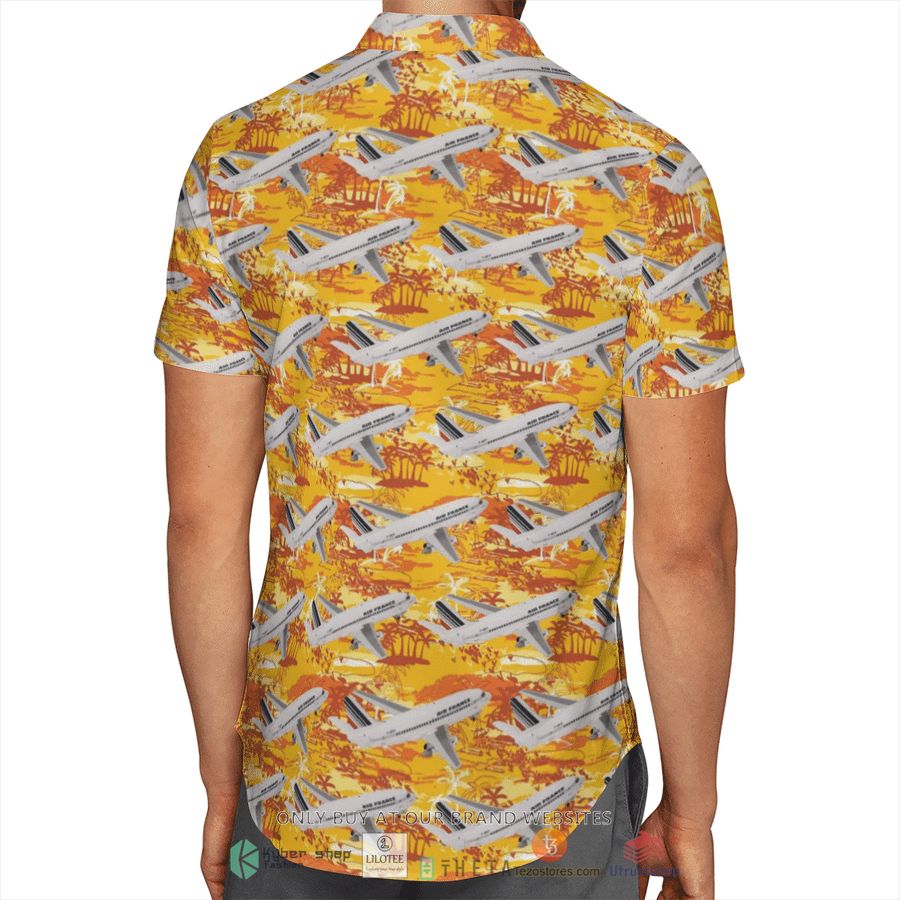 BEST Air France Boeing 737-200 Hawaiian Shirt 5 air france boeing 737 200 short sleeve hawaiian shirt 5 65382