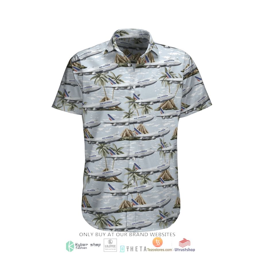 air france boeing 747 200 short sleeve hawaiian shirt 1 12271