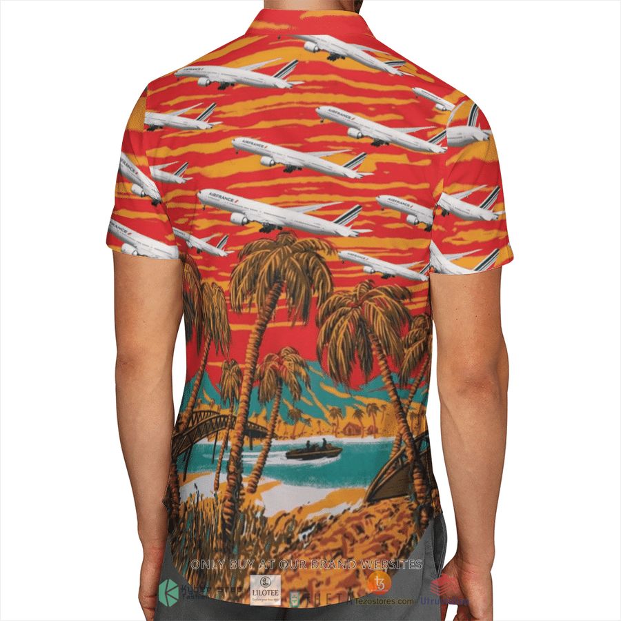 BEST Air France Boeing 777-300ER Hawaiian Shirt 5 air france boeing 777 300er short sleeve hawaiian shirt 5 3077