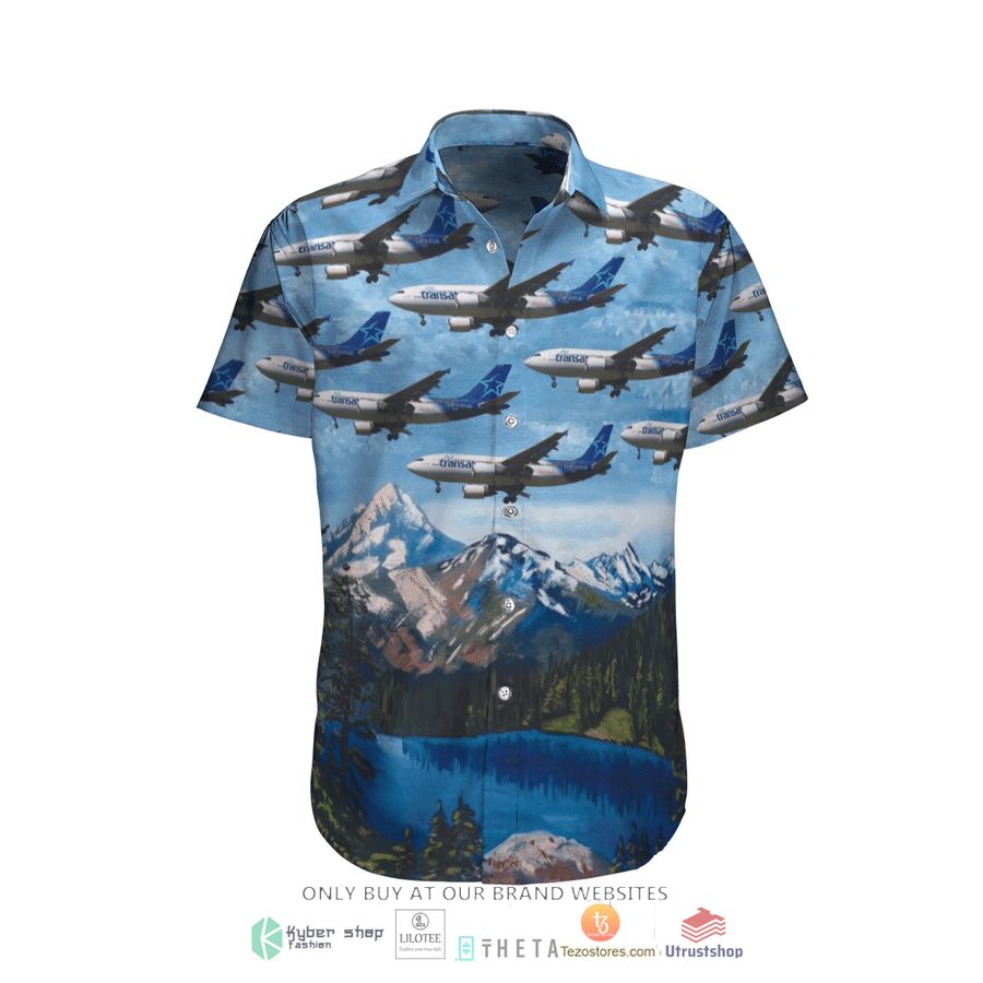 air transat airbus a310 308 short sleeve hawaiian shirt 2 57408