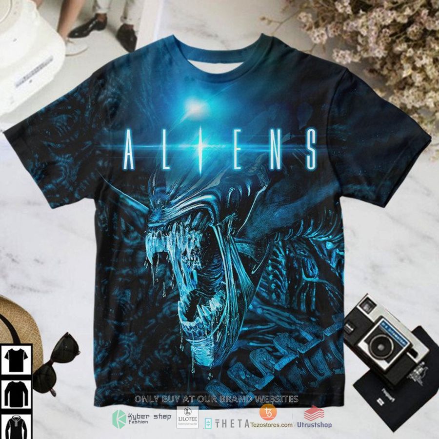aliens black blue t shirt 1 6243