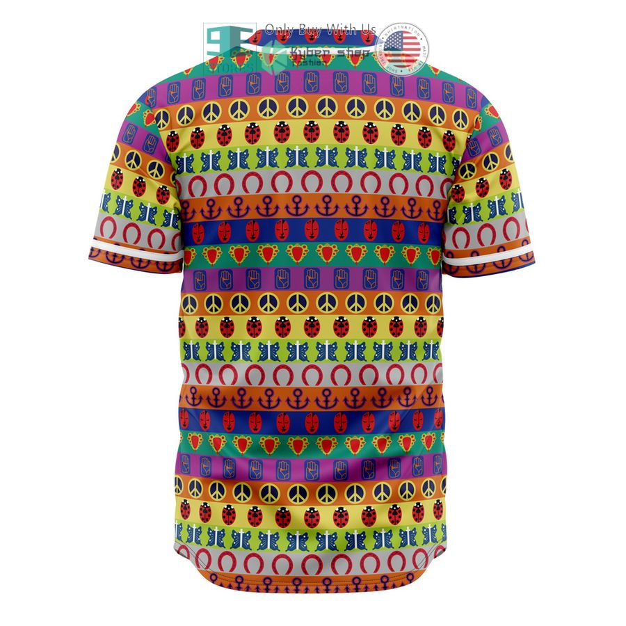 NEW All Symbols Pattern Jojo's Bizarre Adventure Baseball Shirt 3 all symbols pattern jojos bizarre adventure baseball jersey 3 82813
