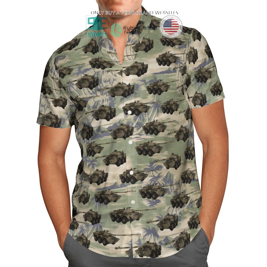 NEW AMX-10 RC French Army green Hawaii Shirt, Shorts 4 amx 10 rc french army green hawaiian shirt shorts 4 89155