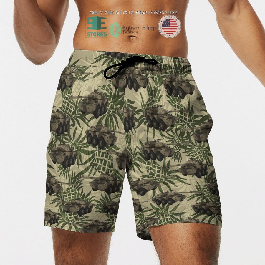 NEW AMX-10 RC French Army pineapple green Hawaii Shirt, Shorts 14 amx 10 rc french army pineapple green hawaiian shirt shorts 14 96738