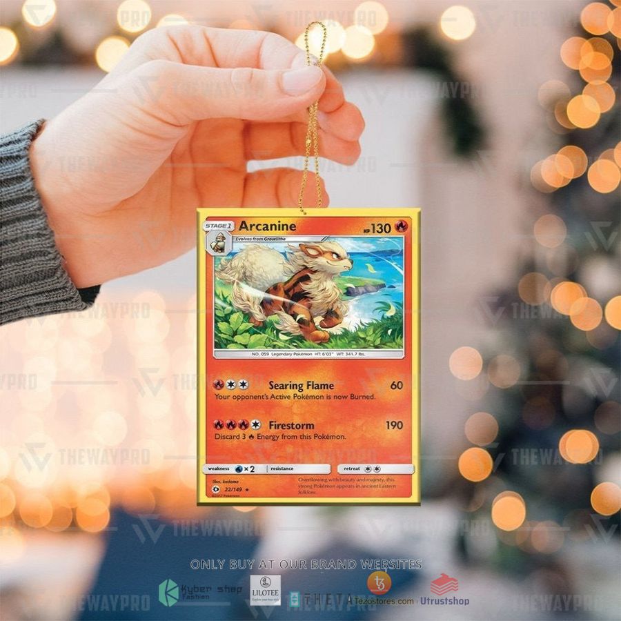 arcanine christmas ornament 1 6303