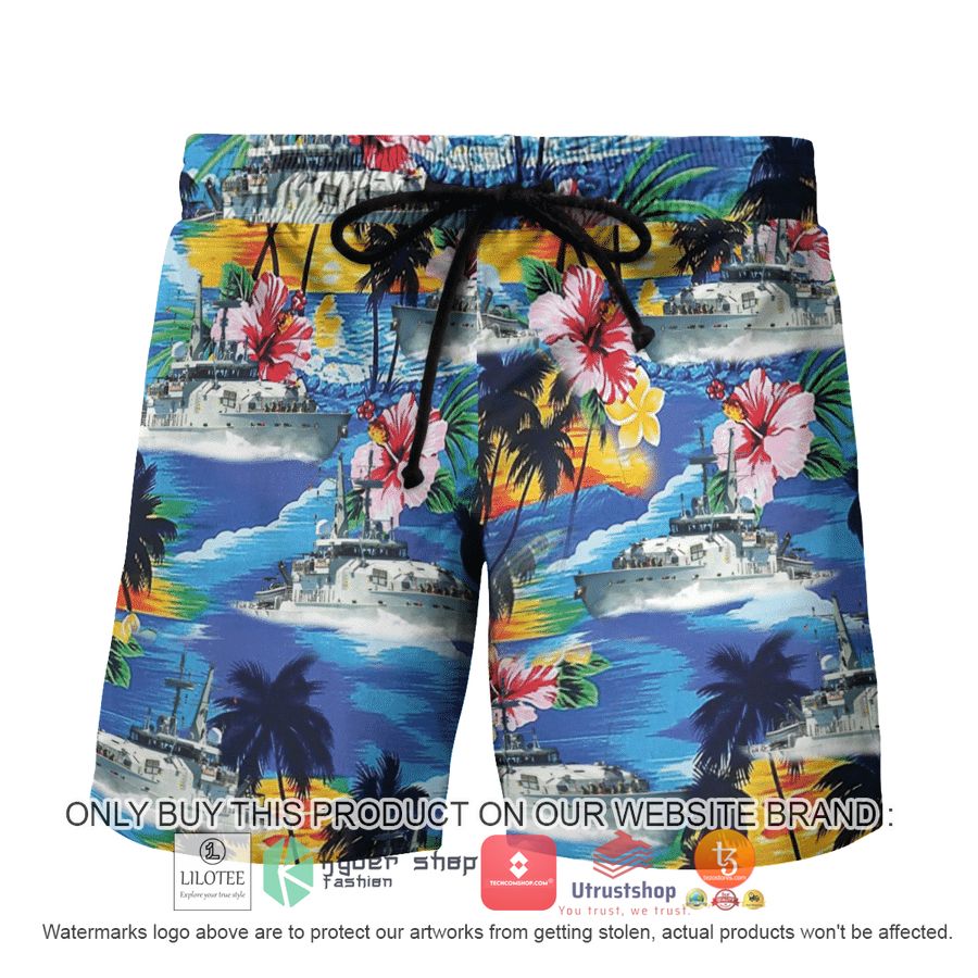 HOT Armidale-class patrol boat Australian Navy Hawaiian Shirt, Shorts 7 armidale class patrol boat australian navy hawaiian shirt beach shorts 7 83090