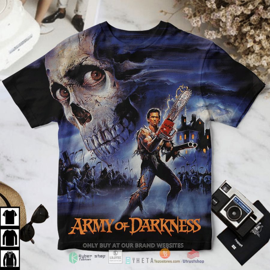 army of darkness skull t shirt 1 62615