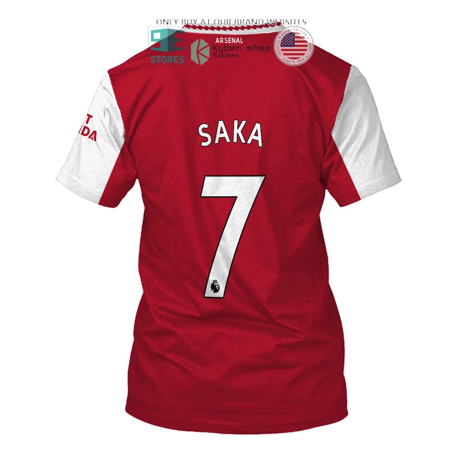 NEW Arsenal Emirates Fly Better Saka 7 red white Hoodie, Shirt 8 arsenal emirates fly better saka 7 red white 3d shirt hoodie 8 69135