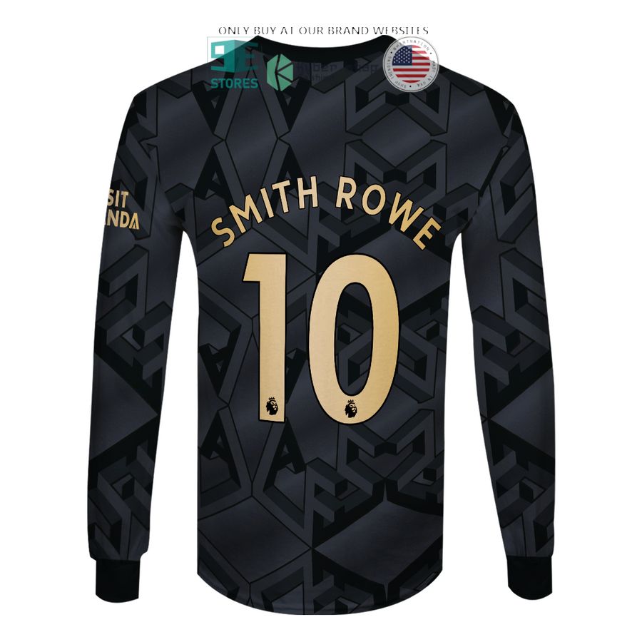 NEW Arsenal Emirates Fly Better Smith Rowe 10 black Hoodie, Shirt 6 arsenal emirates fly better smith rowe 10 black 3d shirt hoodie 6 17577